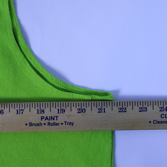 0273-CPO Provisions Neon Green Tank Top – Size Small - Picture 4 of 6